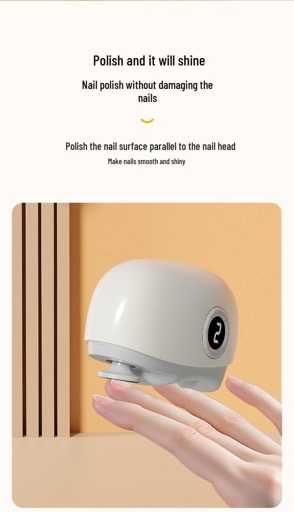 Electric Nail Clipper & Grinder: Two-in-One for Adults, Infants, Children & Elderly - Anti-Pinch Design for Safe Manicures