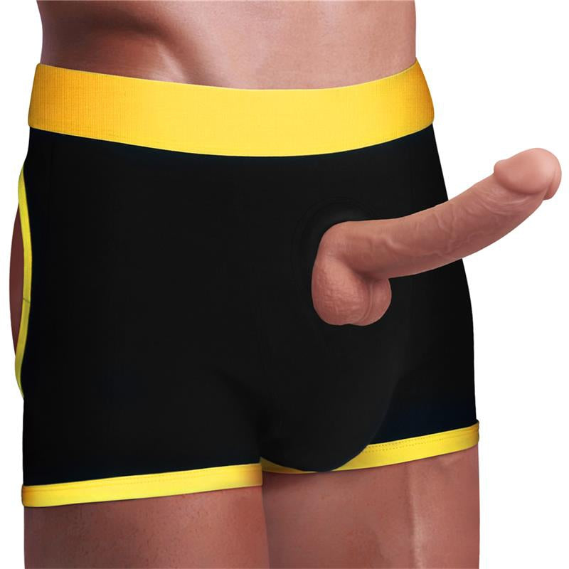 Boxer Bottomless pour Gode Horny Strapon Noir - LoveToy INGEN - Godes Harnais