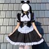 New Black And White Lolita Gothic Maid Uniform Halloween Lolita Women's Dress