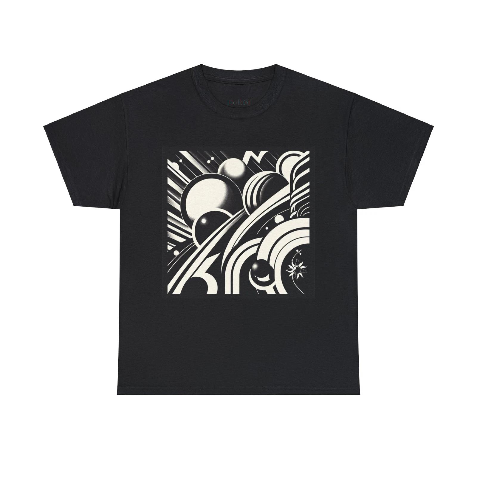 Unisex Adult T Shirt Designer Retro Art Deco Planetary Geometric Fine Art Space 2XL
