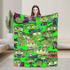 Teen Titans Go Beast Boy Decke Super Warm Flauschige Plüschdecke für Sofa Bett Camping Flanell Bettdecke Bettbezug