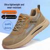 Men's Summer Breathable Steel Toe Safety Work Shoes: Anti-smash, Anti-puncture, Insulated, for Construction Workers