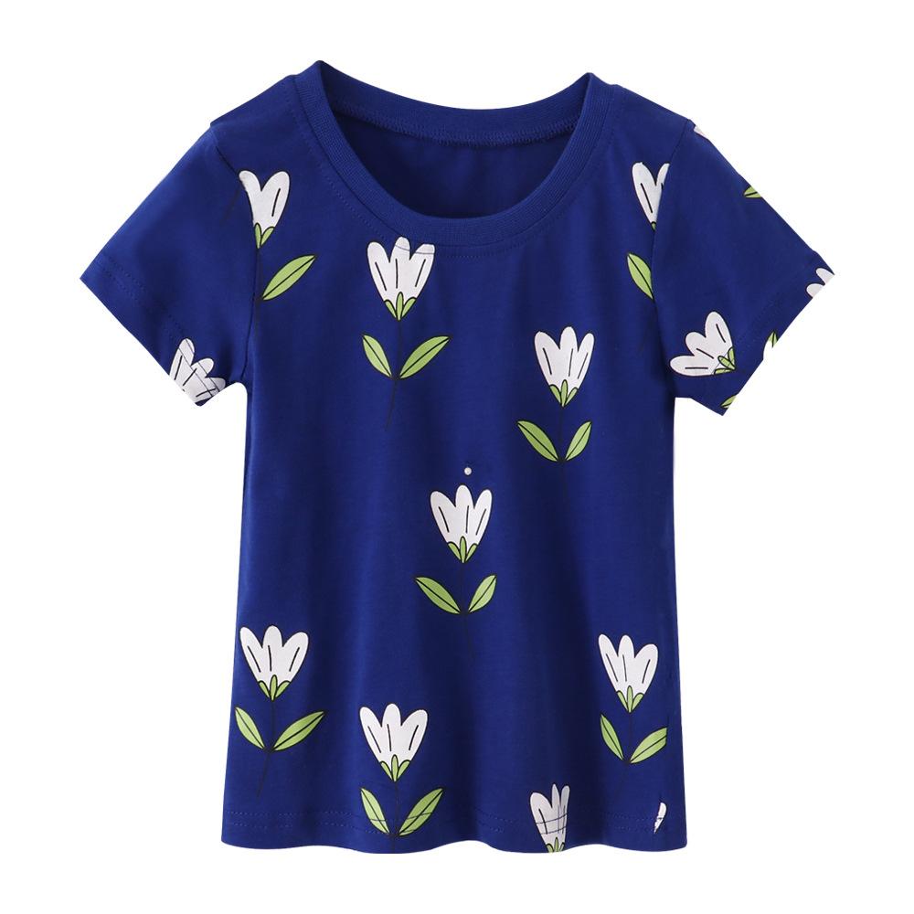 Children s T-shirt girls short-sleeved T-shirt small and medium-sized children summer new children s T-shirt 100