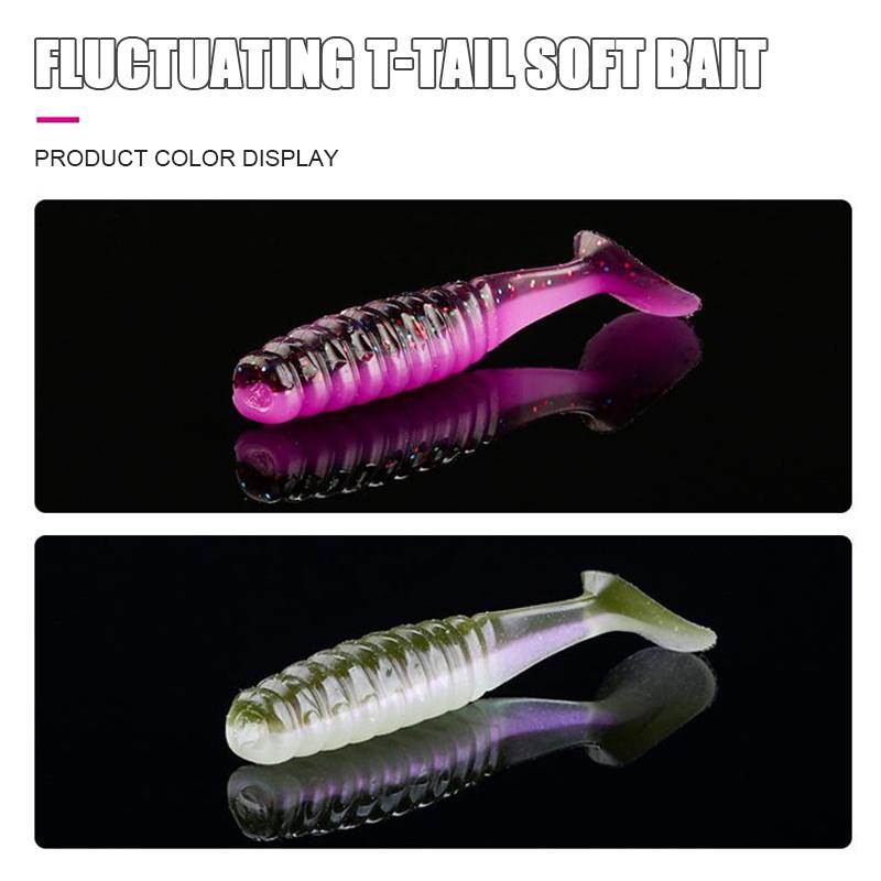 Wave Fish T-Tail Road Runner Soft Bait Spinnerbait Soft Worm Mini Root Fishing Reel Tail