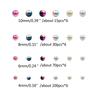 1890Pcs Changing Color Pearl Beads Set for Jewelry Making DIY Crafts Elegant Spacer Beads with Holes Round Beads DIY
