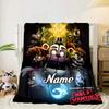 Custom Name Five Nights horror Theme Blanket bed sofa Blanket Flannel Blanket for Camping, Hiking, Picnic Essentials,gift for family and friends