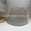 New Striped Hat Top Hollow Small Standard Bucket Hat Spring and Summer Breathable Travel Simple Casual Sunscreen Basin Hat Women