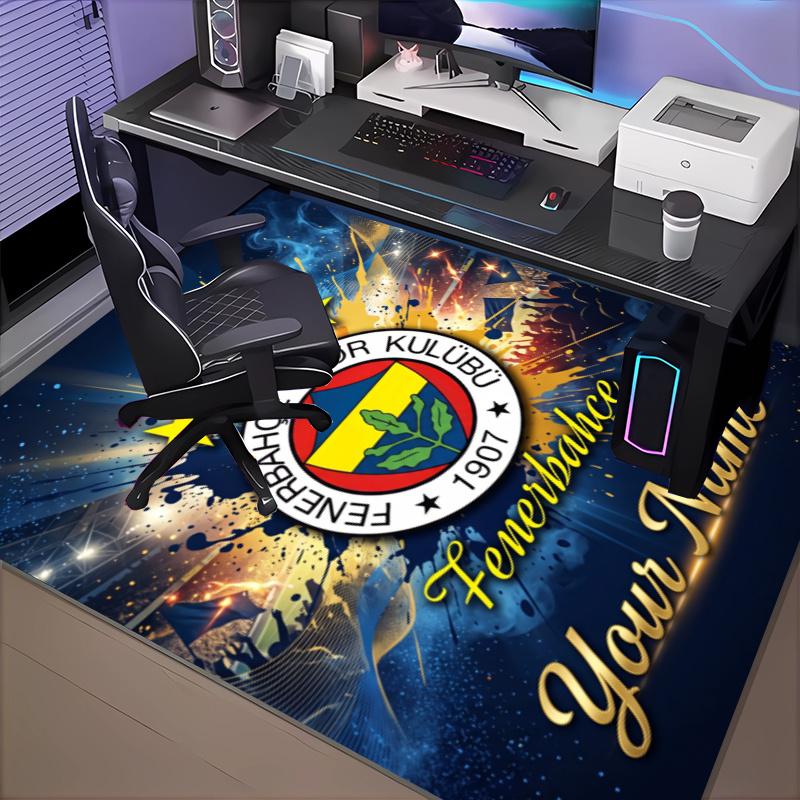 Benutzerdefinierter Name Fenerbahçe Spor Teppich Büro Teppich, Innen Teppich, Stuhl Teppich, Wohnzimmer, Fußmatte Spiel Teppich Heimdekoration Geburtstag Weihnachtsgeschenke