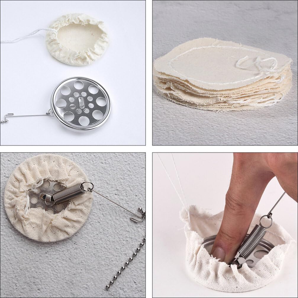 Cabilock 20pcs Coffee Siphon Cloth Replacement Filters for Siphon Coffee Maker Filters for Home Coffee Maker Siphon Coffee Maker Vacuum Pot Filters