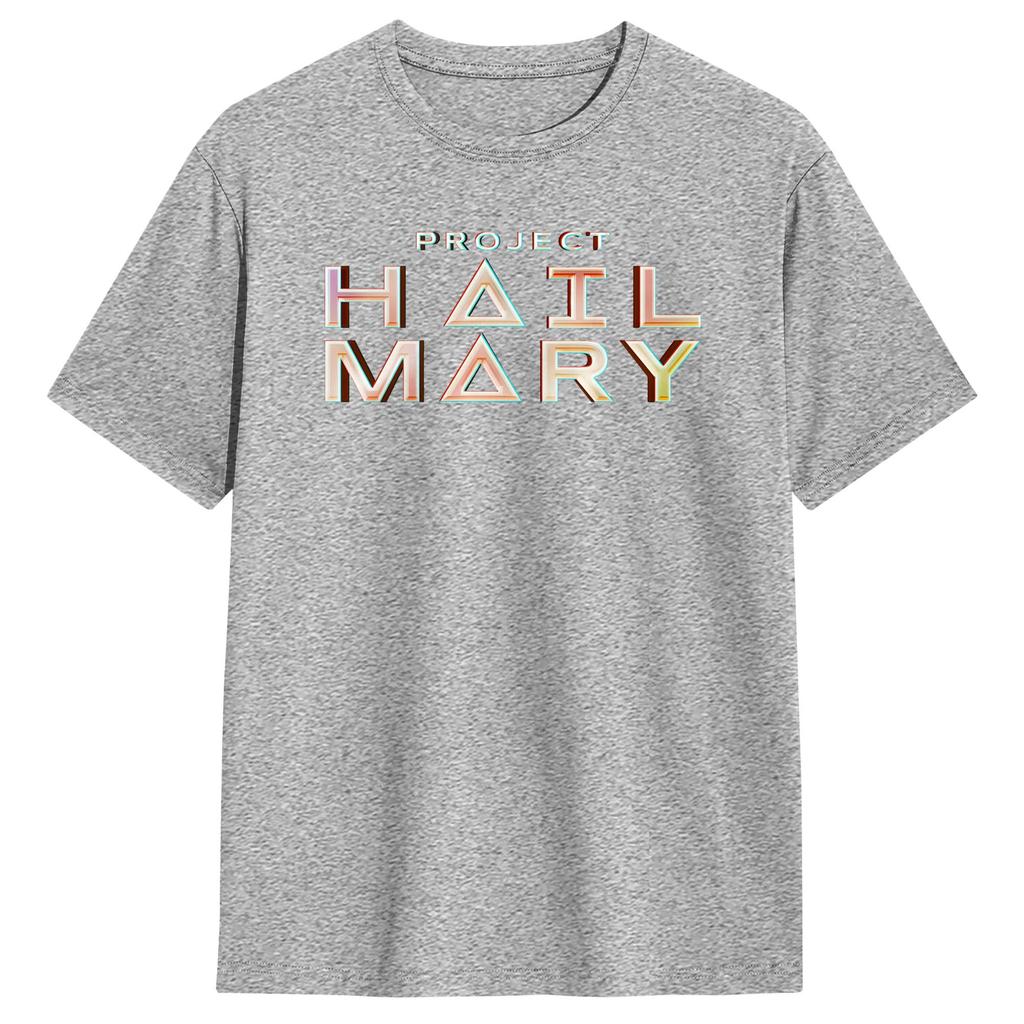 Project Hail Mary Letter Print T Shirts Unisex Cotton Humor TShirt O Neck Tees Short Sleeve Clothing Plus Size