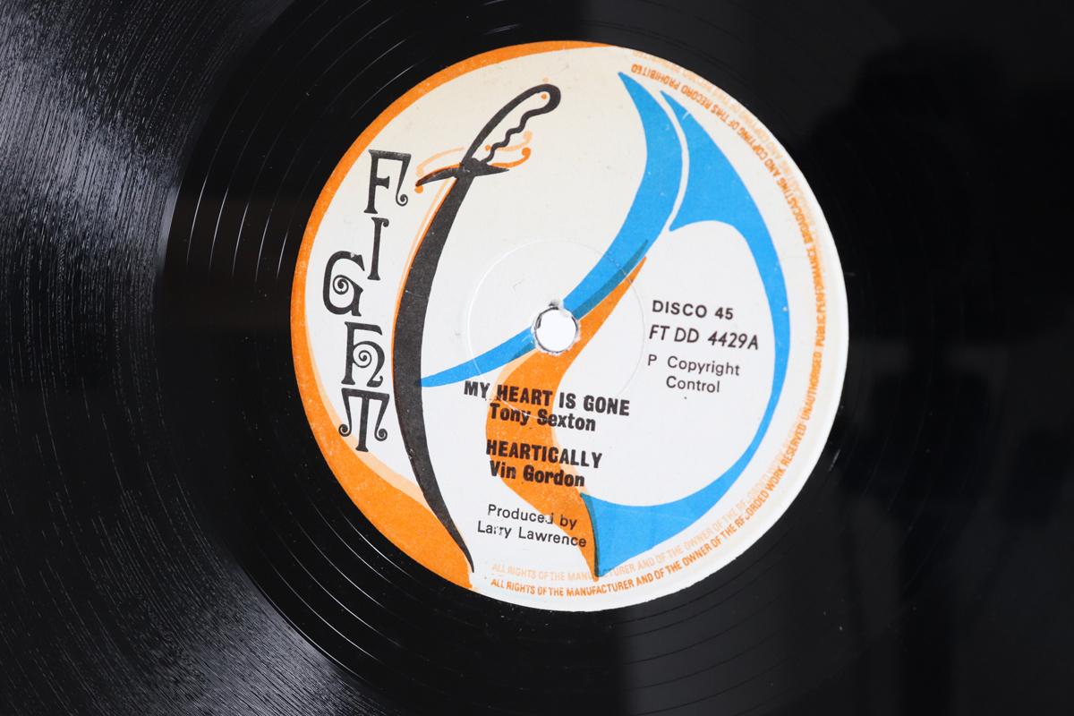 

12inch Record TONY SEXTON My Heart Is Gone FTDD4429 FIGHT 1979 UK Reggae Ska Dub Used