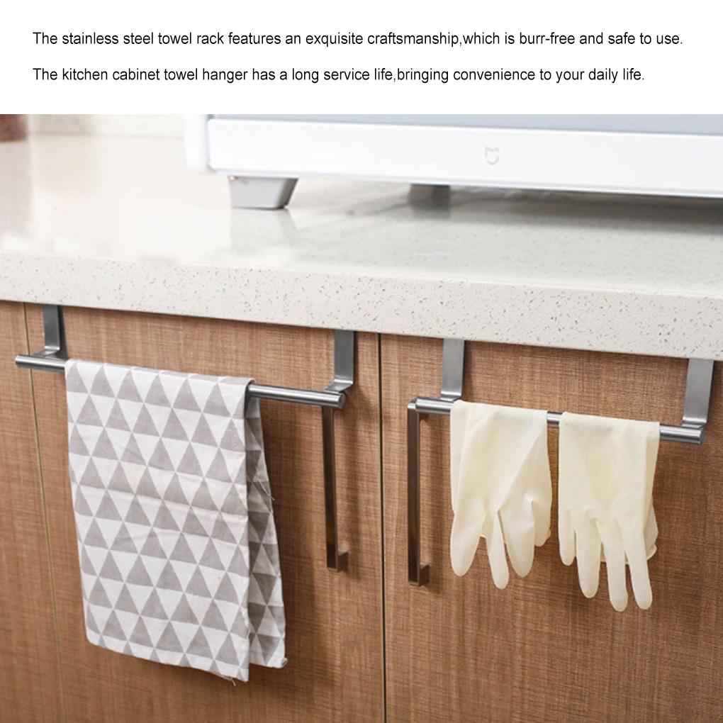 Towel Hanger Over Door Stainless Steel Decorative Coat Holder Ple Style Storage Rack Household Supplies for Bathroom Home