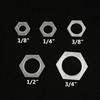 10Pcs M6-G1/2 To 2.4-11.1mm Pagoda Elbow Connector PP PE Plastic Water Hose Joint Soft Irrigation Hose Fittings