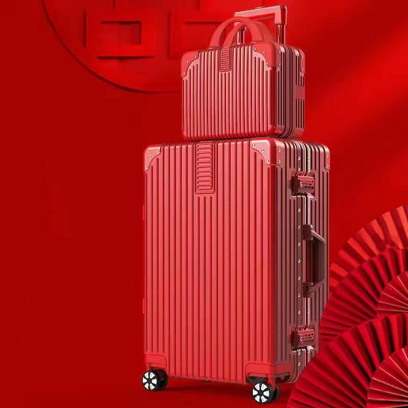Buy Fashion Carry On Suitcase Wedding Luggage Trolley Case Rolling