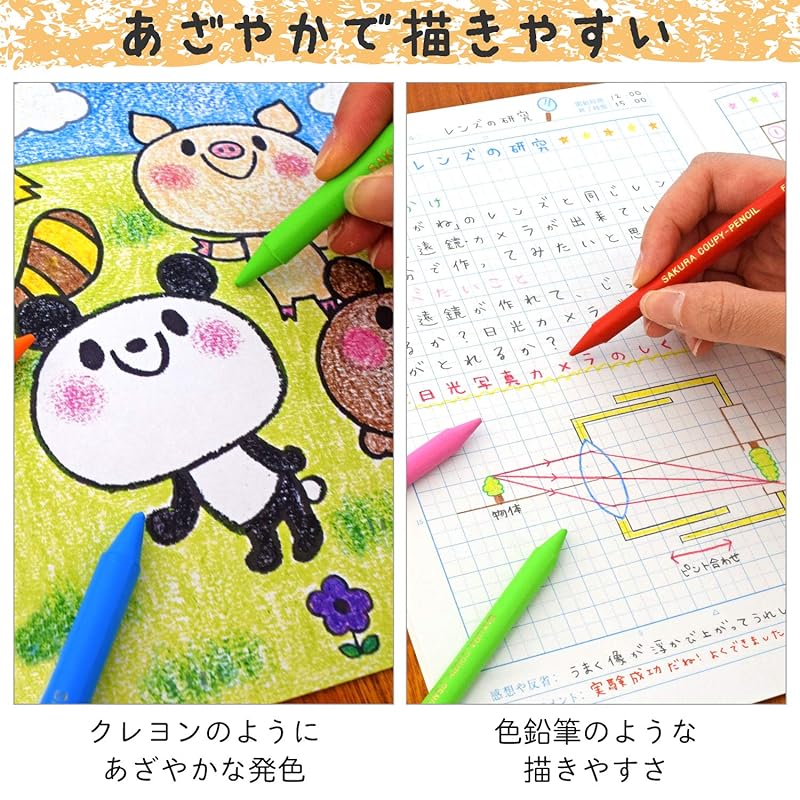 Sakura Craypas Coupy Colored Pencils, 60 Colors, in a Tin Case with Cover (FY60)