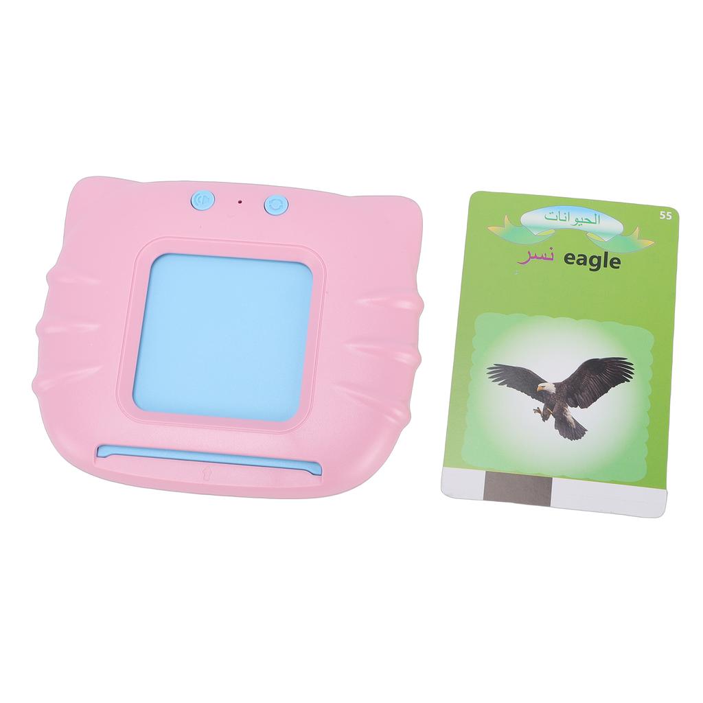 Flash Cards Learning Machine Early Learning Education Talking Flash Cards for Kids Toddlers Pink