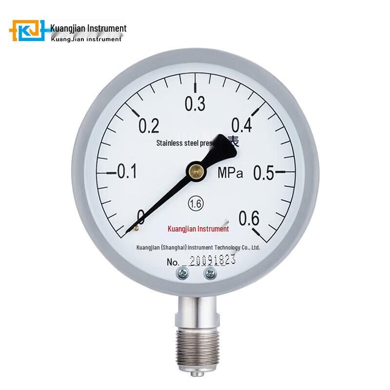 CONJANT Y-100BF-JK Stainless Steel Pressure Gauge
