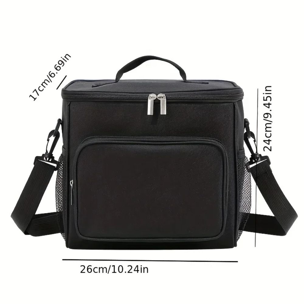 Ox Cloth Tote Square Bag Large Capacity Food Warm Thermal Bag Sweet Insulated Lunch Bag  Picnic