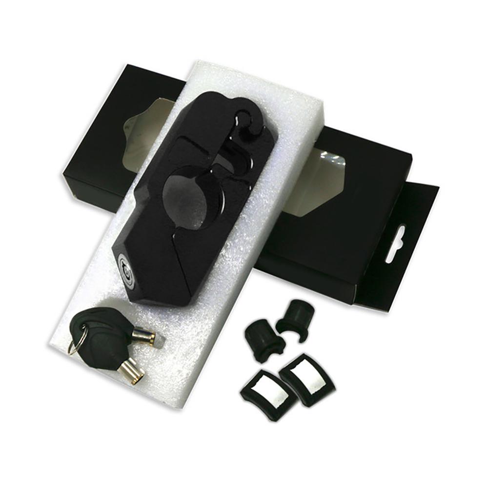 

Мотоциклетный универсальный замок с ЧПУ, руль, ручка тормоза, сплошной замок, имитирующий замок Steal, тяга, квадроцикл, мотоциклы для мотокросса, защита от кражи чёрный