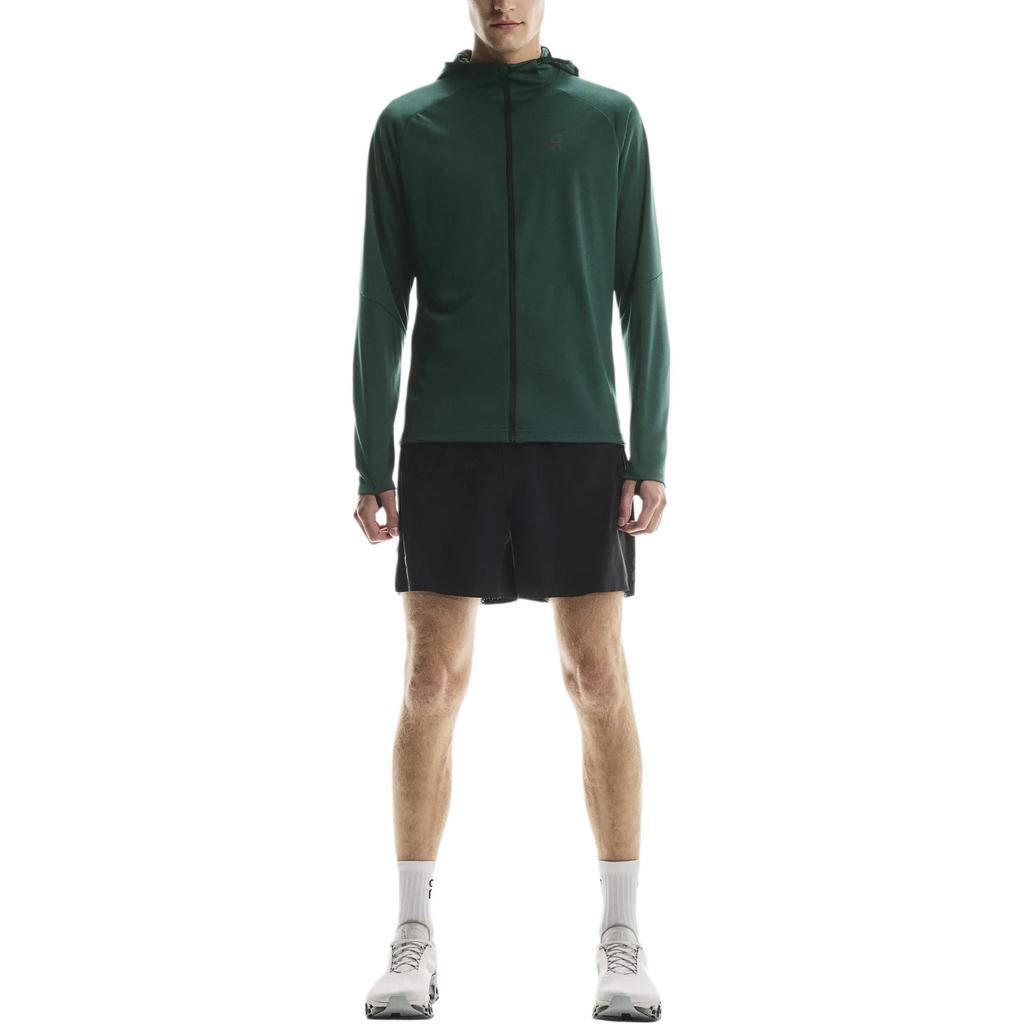 On Climate Logo Running Zip-Up Hooded Warm Lg Sleeve Jacket Men jackets 1ME10253542