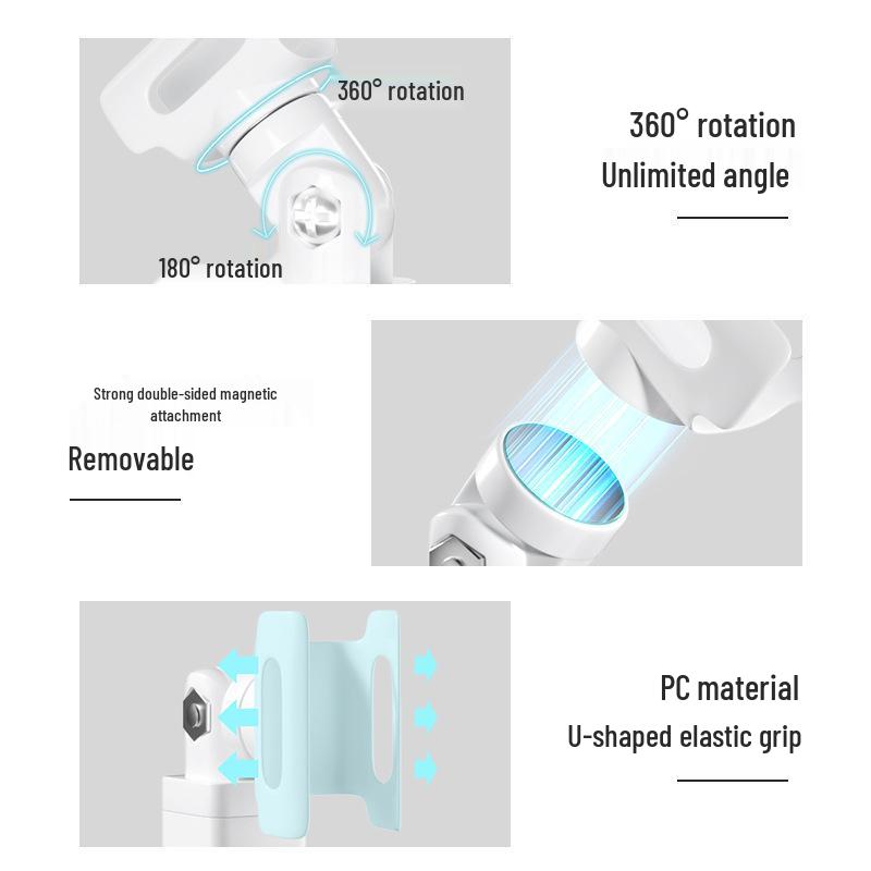 360° Rotating Portable Nail Light Stand for Manicure and Wearable Nail Pieces