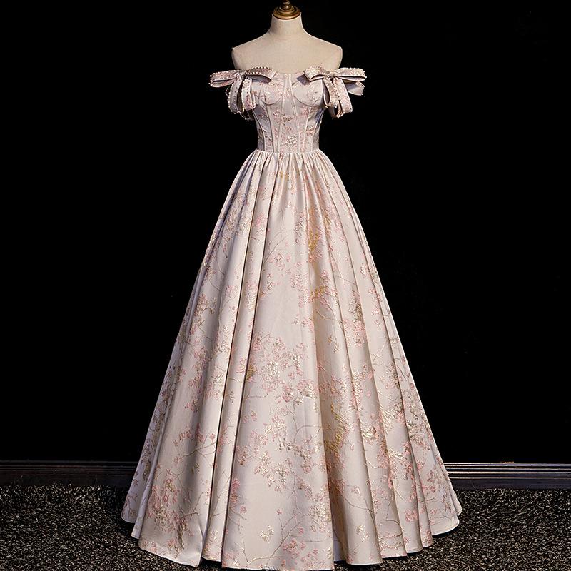 Pink Evening Dress Super Immortal Birthday Adult Ceremony Light Luxury Niche Toasting Dress Bridal Engagement Dress Dress Female