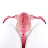 Male Chastity Device Silicone Cock Cage Penis Lock with Ball Stretcher Ring