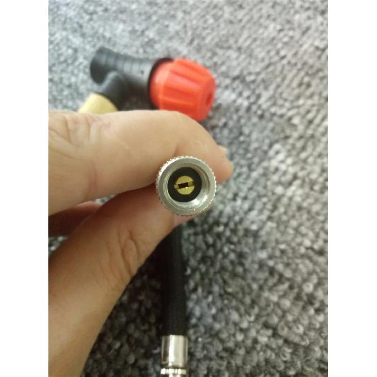 Fahrrad 16g CO2 Kartuschen Adapter Pumpe Radfahren MTB Rennrad Mini Tragbar Luftpumpe Reifen Doppelkopf Schrader & Presta Ventil