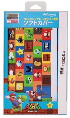 New Nintendo 3DS LL Soft Cover Super Mario (green)