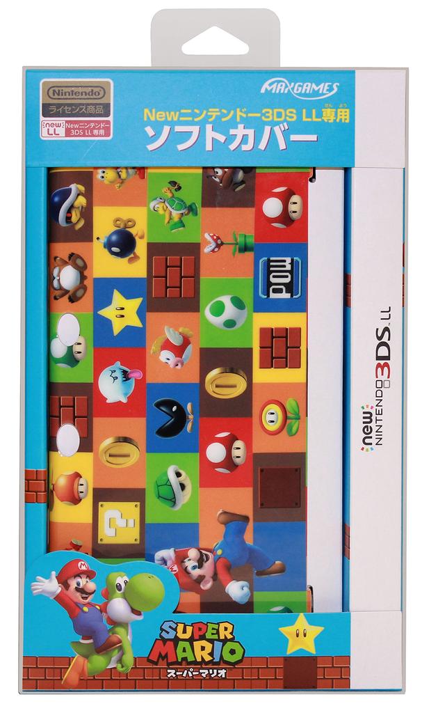 New Nintendo 3DS LL Soft Cover Super Mario (green)