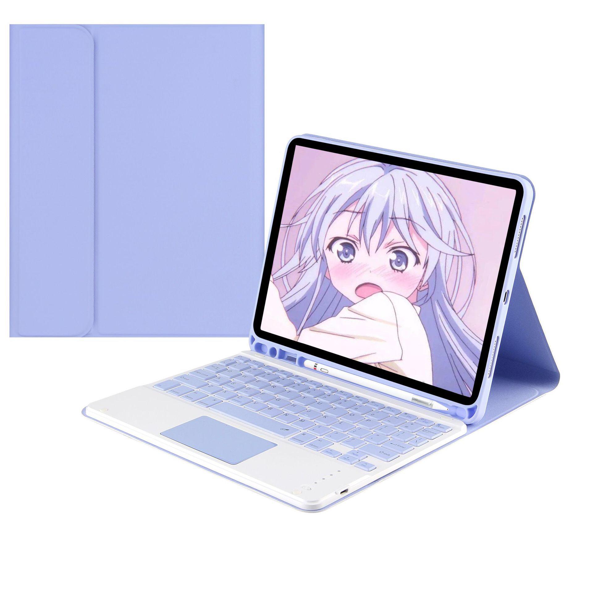 

Кожаный чехол с Bluetooth-клавиатурой для iPad Pro 11 Air 5 10.9 Mini 6 10.2 iPad 11 (A16) 2025