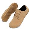 Breite Zehen Barfußschuhe für Herren Outdoor Trekking Sport Minimalistische Wanderschuhe Wildleder Wasserdicht Outdoor Herren Reise Sneaker