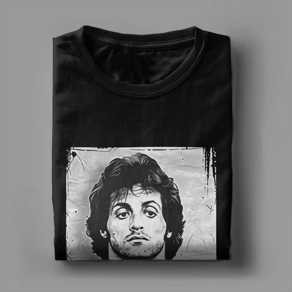 John Rambo T Shirt Unisexs Cotton Humor Tshirt Round Neck Movie Character Tee Shirt Short Sleeve Clothing Plus Size