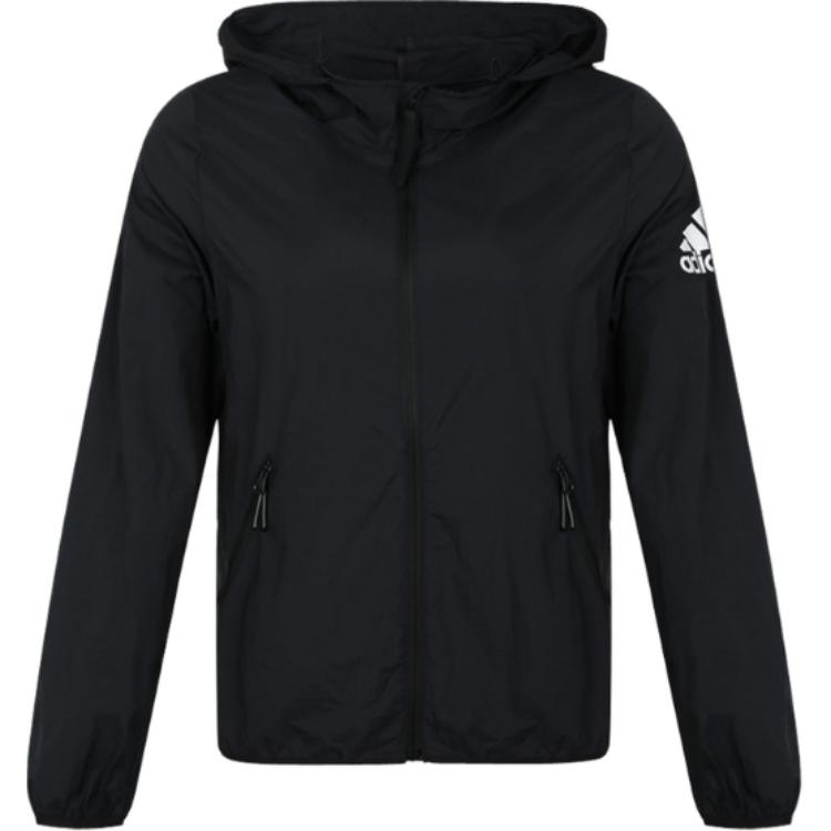 

Adidas однотонная модная удобная куртка с капюшоном женская куртка черная DY8632 XS