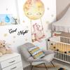 Creative Cartoon Good Night Bear Wall Decal Bedroom Children's Room Decoration Wall Beautification Self Adhesive Sticker