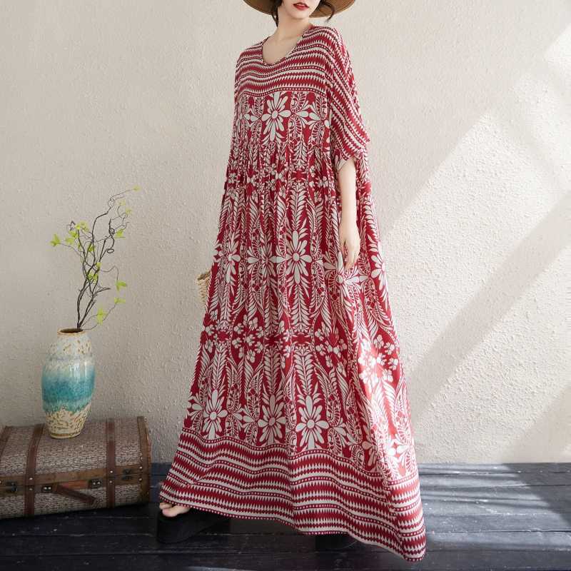 New Women's Loose Bohemian Artistic Dress