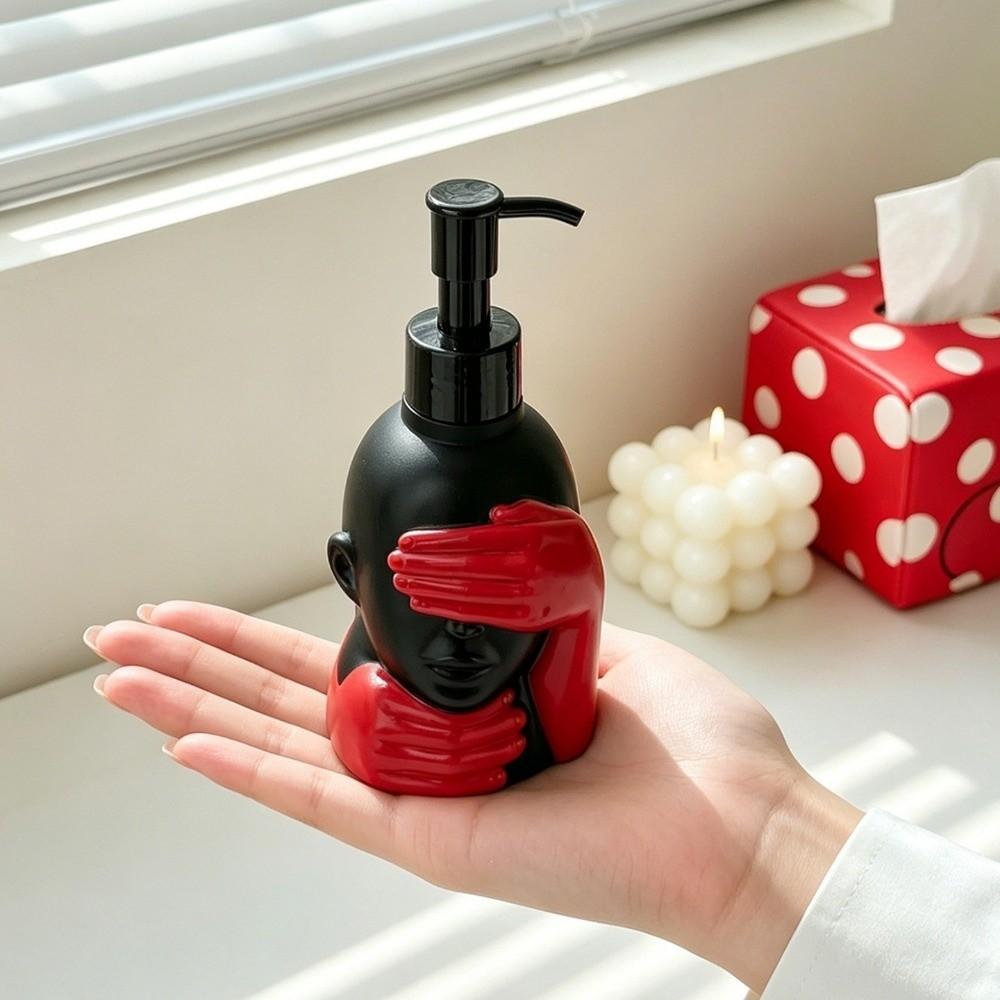 Harz-Pumpflasche Form Kunstskulptur Seifenflasche Duschgel-Pressflasche Heimdekoration