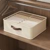 Compartment Storage Box Easy To Sort Wardrobe Clothes Organizer Space Saving Bin