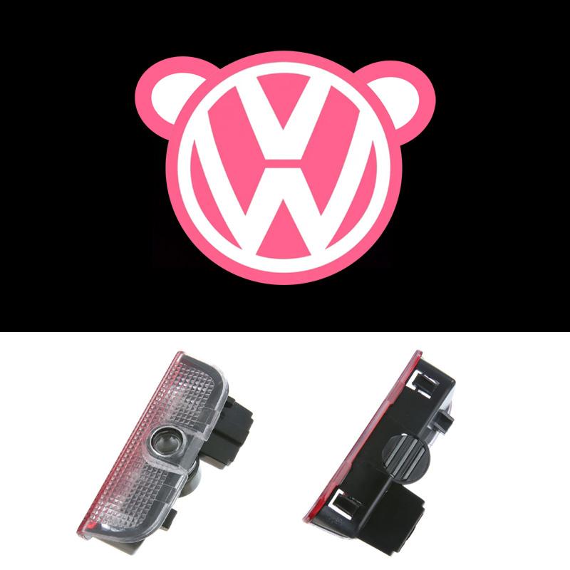 For VW Volkswagen Jetta MK5 Golf LED Car Door Welcome Logo Projector Ghost Shadow Light For VW Volkswagen Tiguan MK1 MK2 Sagitar