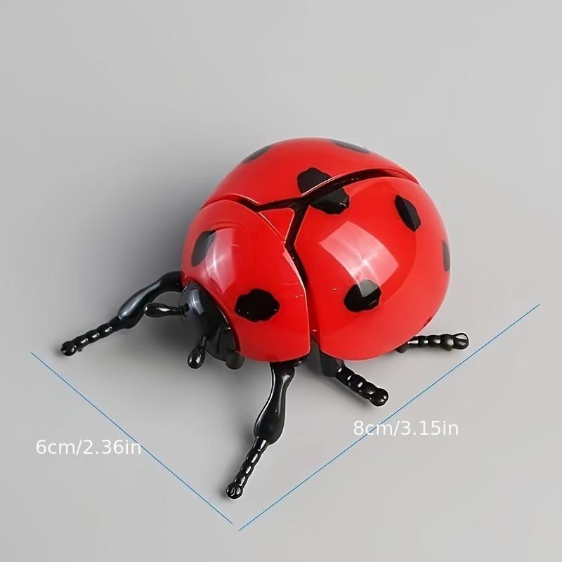 Cute chain dragonfly toy, seven star ladybug/bee/gem beetle, suitable for outdoor decoration, simulated insect model