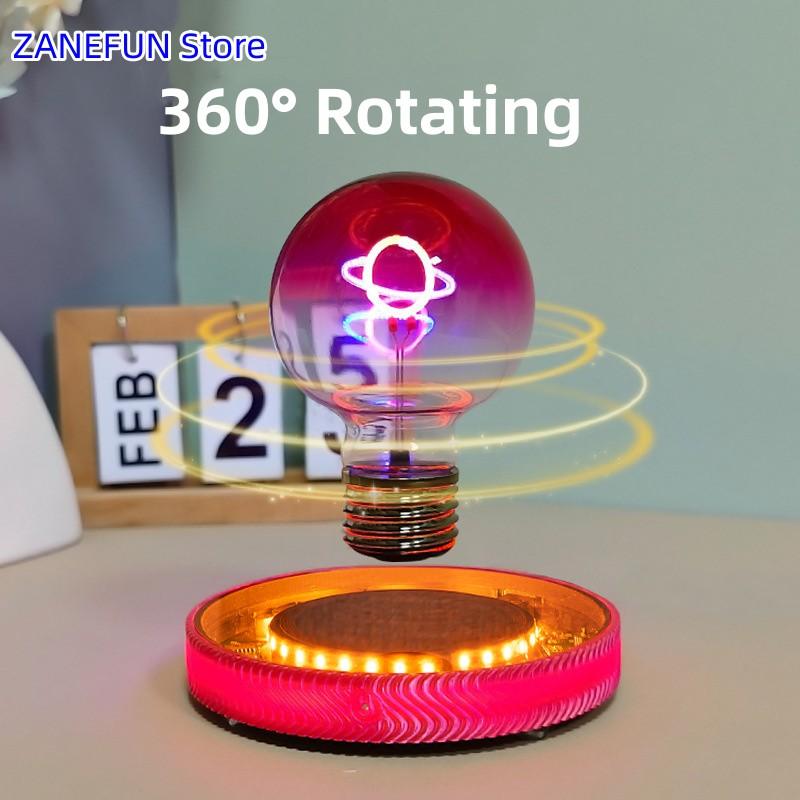 Magnetic Levitation Creative Wireless Bulb Lamp Floating Light Bulb Gravity Lamps Magnetic Levitating Home Office Decor