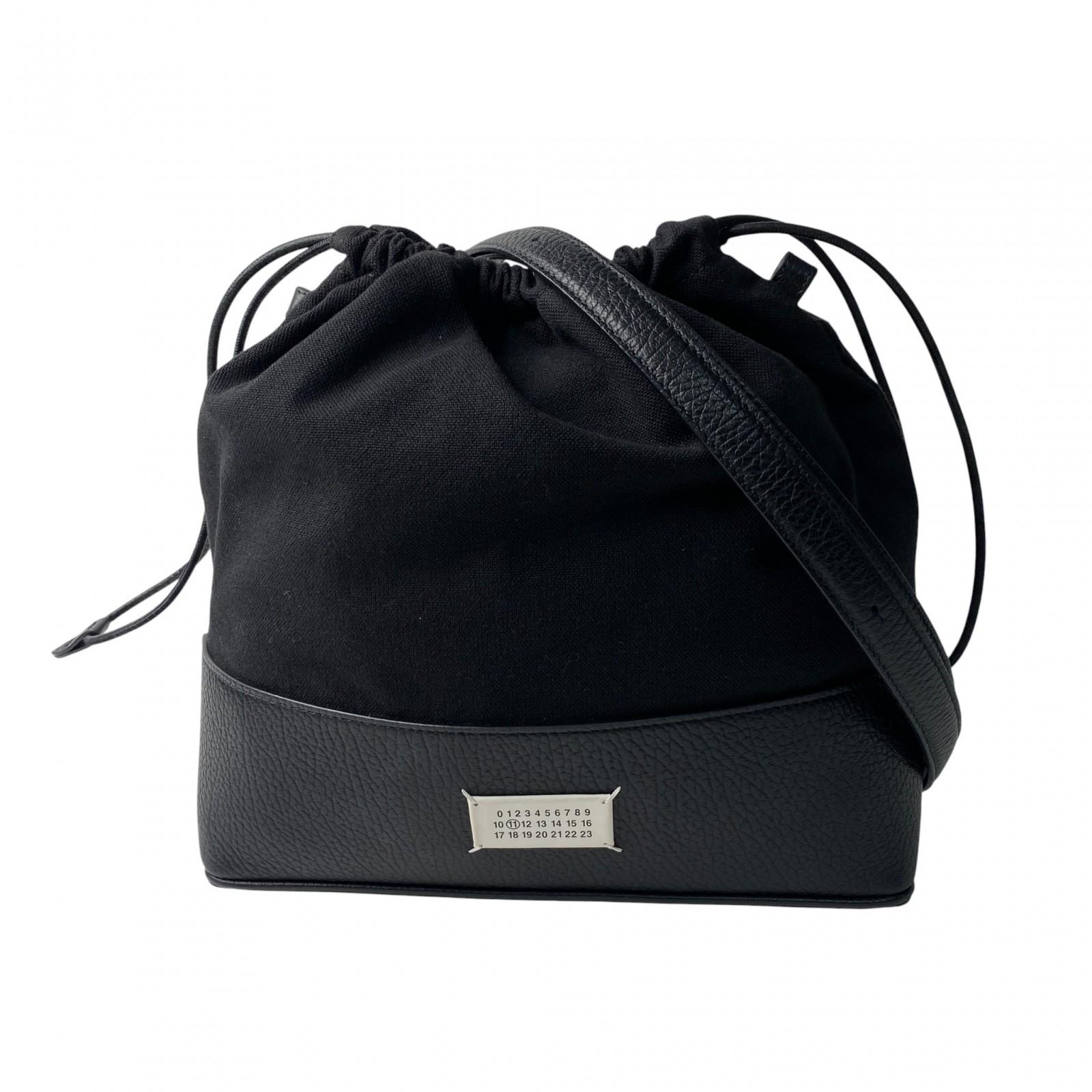 

Used Maison MargielaShoulder Bag black leather/canvas Women