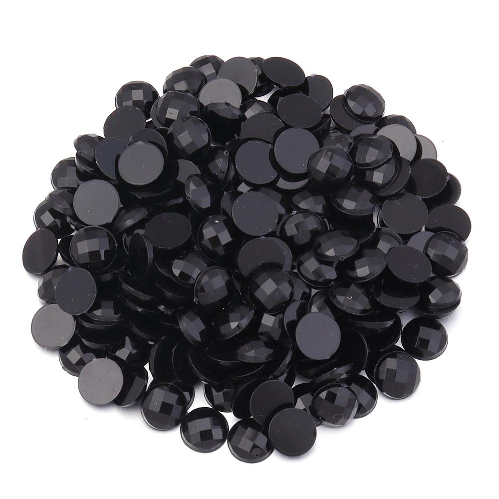 200pcs Round Flatback Acrylic Rhinestones Colorful Cabochon Beads For Jewelry Making DIY Necklace Earrings Hairclip Accessories