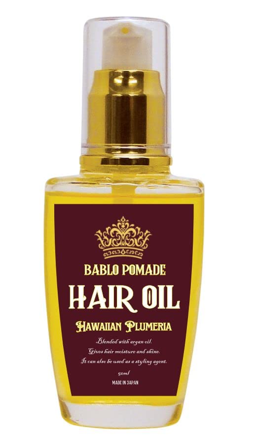 BABLO POMADE Men s Hair Oil, Leave-in Treatment, Styling Hair Balm, Plumeria