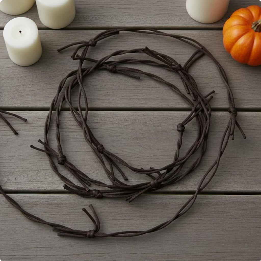 Fake Thorn Vine Spooky Prop Artificial Wire Chain Holiday Decoration Bendable Home Decor No Watering for Haunted House
