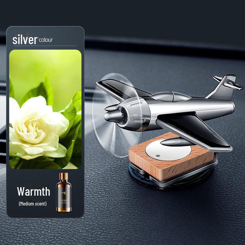 Solar-Powered Car Aromatherapy Ornament: Long-Lasting Fragrance with High-End Aircraft Design