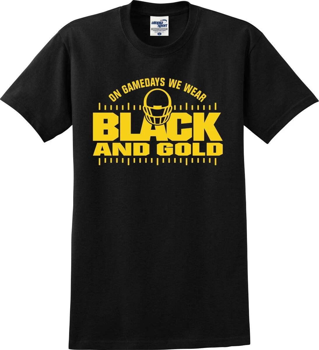 

On Gamedays We Wear Black and Gold Unisex T shirt (S-5X) M
