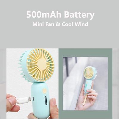 Mini ventilador Cool Wind Summer Artifact 500mAh ventilador portátil ventilador de mano al aire libre