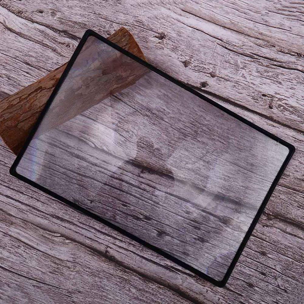 A5 Flat PVC Transparent X3 Magnifying Magnifier Sheet Book Page Magnification Reading Glass Lens