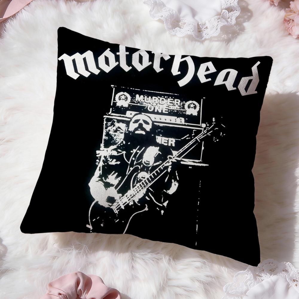 Band Cool Motorheads Cushion Cover Premium Comfort Reversible Pillow Cove -Two In One Design for Any Room & Car Interior